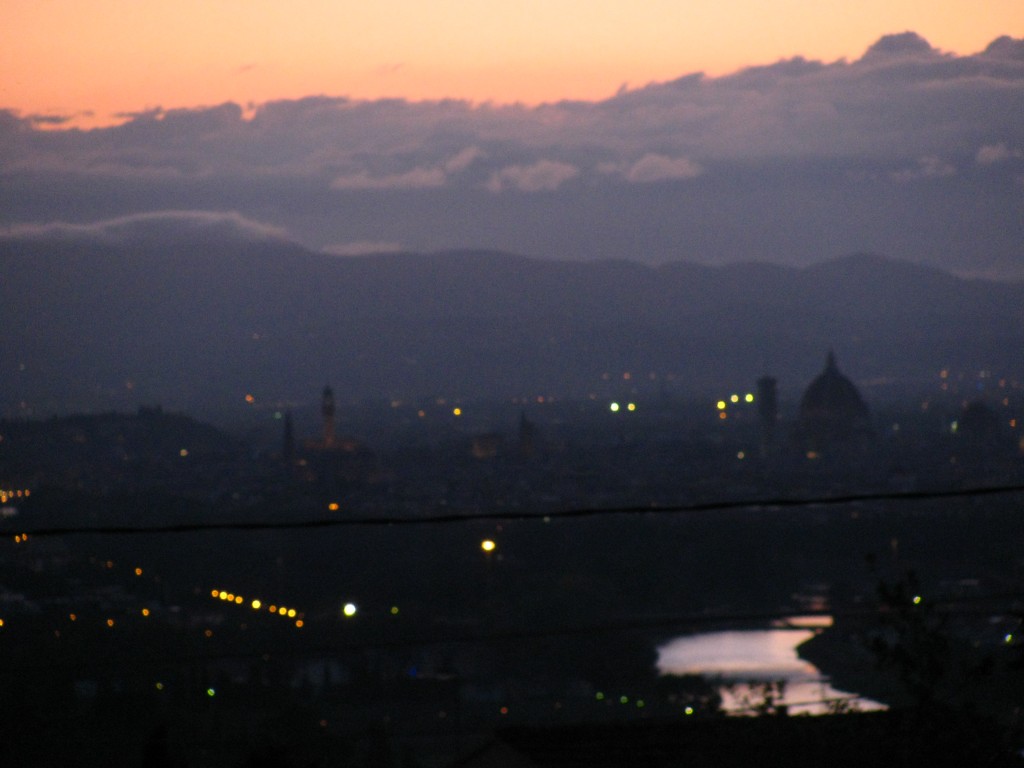 sunset dawn mountains river