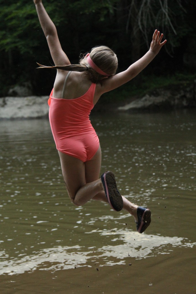 joy jump Madeline water play