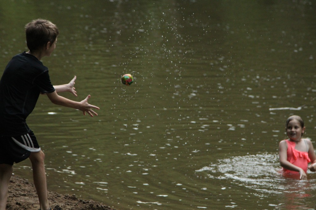 Caedmon Madeline water play